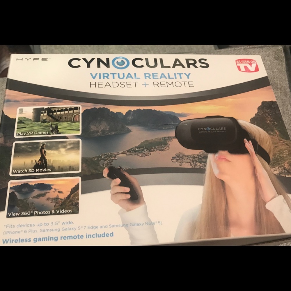 NIB Cynocular Virtual Headset with Remote Control - Picture 2 of 3